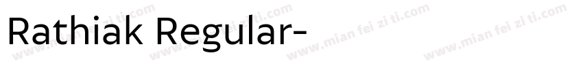 Rathiak Regular字体转换